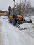 Уборка последствий снегопада ЖК "Придонье"