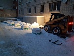 Уборка последствий снегопада ул. Куйбышева д.32а